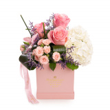 Cutie cu trandafiri si hortensie „Sweet Elegance” – Standard