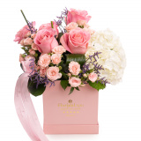 Cutie cu trandafiri si hortensie „Sweet Elegance” – Premium