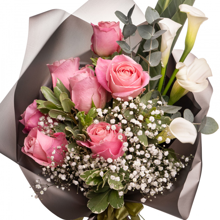 Buchet trandafiri roz Pink Delight – imaginea 2