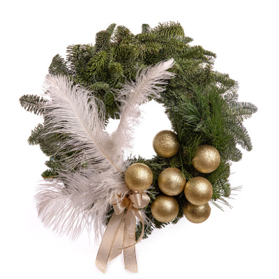 Coronita de usa cu globuri si pene