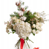 Buchet de iarna cu flori albe – Floridelux