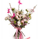 Buchet flori si oua de Paste – Premium