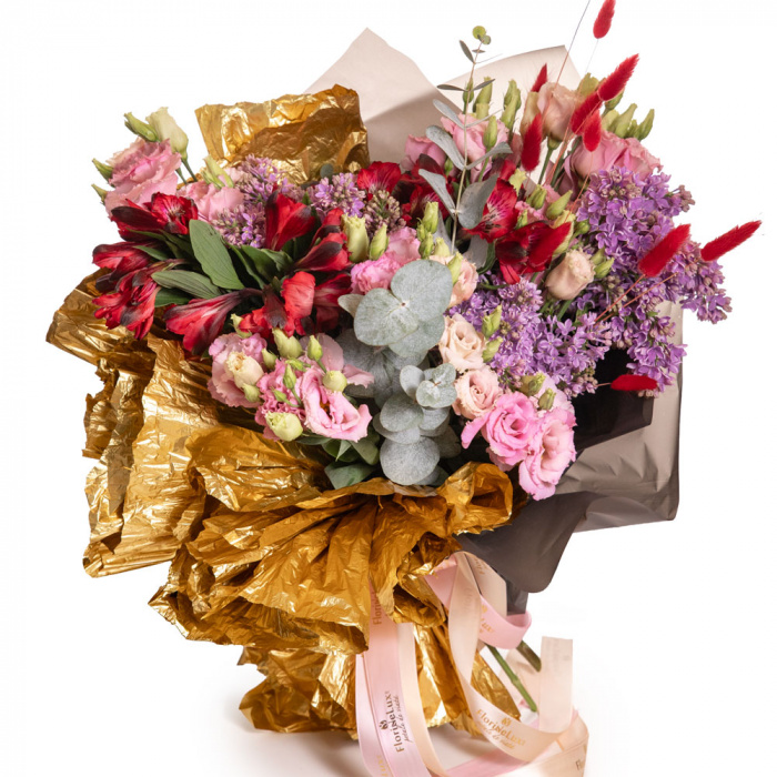 Buchet cu liliac „Primavara de lux”