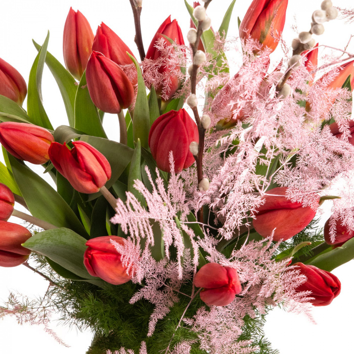 Buchet lalele rosii