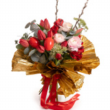 Buchet de Paste cu lalele si ranunculus – Standard