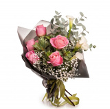 Buchet trandafiri roz Pink Delight – Standard