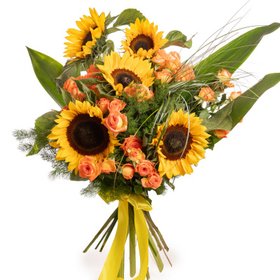 Buchet cu floarea-soarelui Orange Summer