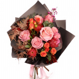 Buchet exotic in nuante de toamna – Premium