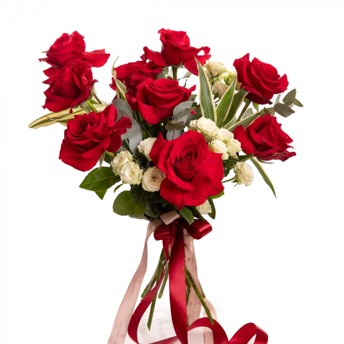 Buchet trandafiri rosii senzationali – imaginea 1