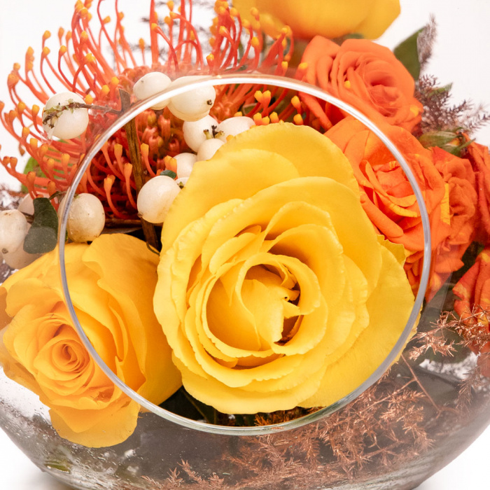 Aranjament floral „Golden Energy” – imaginea 2