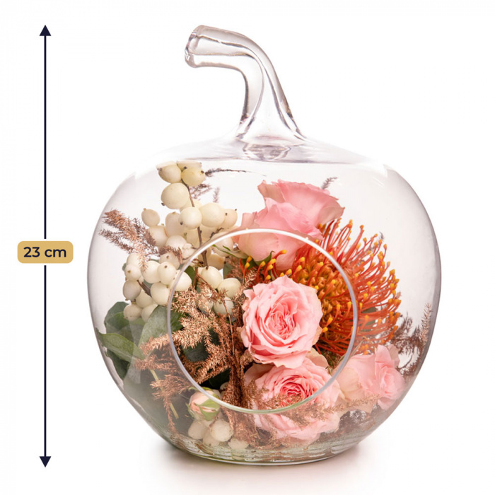Aranjament floral de Halloween „Pink Potion” – imaginea 1