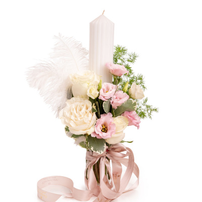 Lumanare de botez „Blush Grace”
